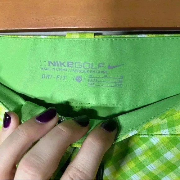 Nike golf plaid skirt 10 - Picture 4 of 6
